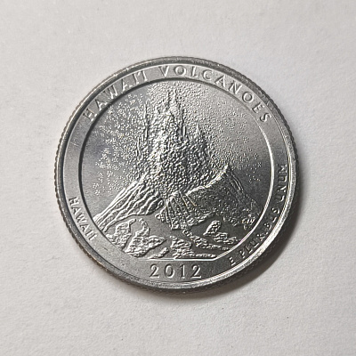 Quarter dollar, 2012, Hawaii, Hawai'i Volcanoes, D