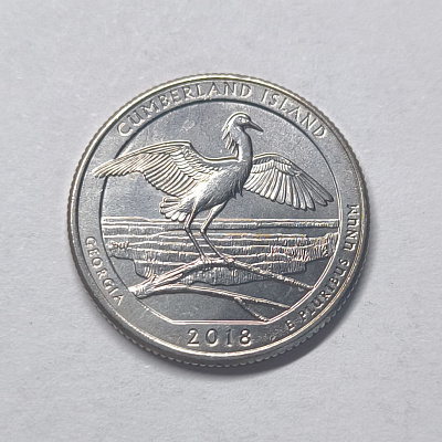 Quarter dollar, 2018, Georgia, Cumberland Island, P
