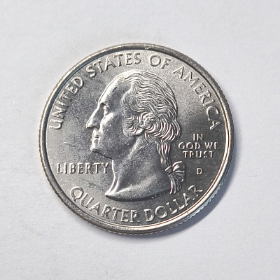 Quarter dollar, 1999, 1787, Delaware, The First State, Caesar Rodney, D