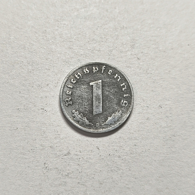 1 reichspfennig, 1942, Deutsches Reich, D