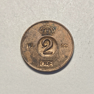 2 ore, 1966, Gustaf VI Adolf Sveriages Konung