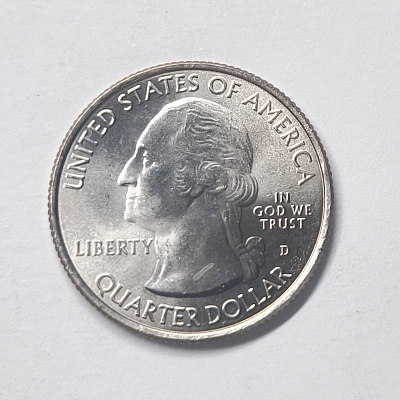 Quarter dollar, 2017, New Jersey, Ellis Island, D