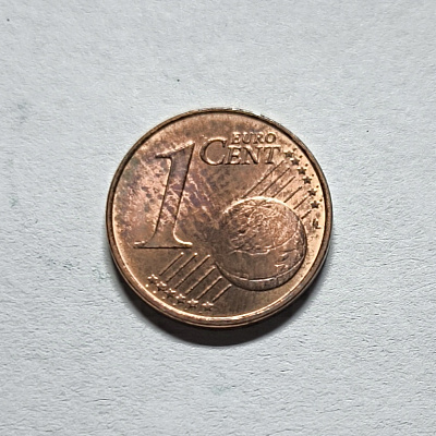 1 euro cent, 2017, F