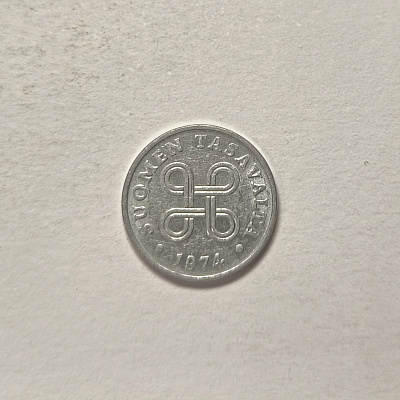 1 penni, 1974, Suomen Tasavalta
