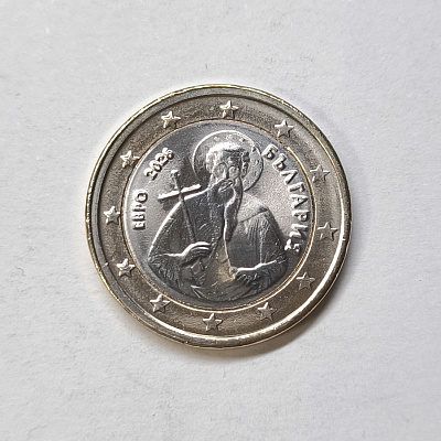 1 euro, 2026, Bulgaria, bimetal