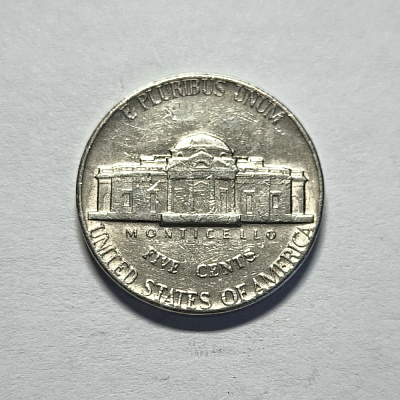 Five cents, 1973, United States of America, E Pluribus Unum, Monticello, In God We Trust, Liberty, перевертыш, FG