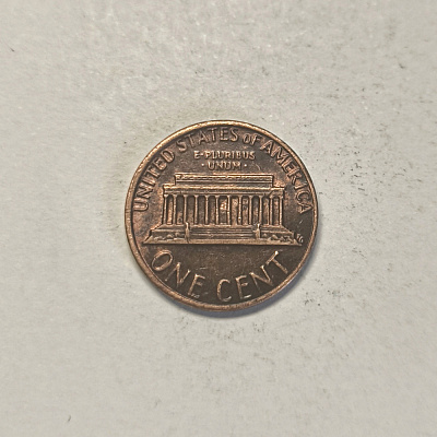 One cent, 1981, United States of America, E Pluribus Unum, In God We Trust, Liberty, перевертыш