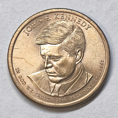 $1, 2015, 1961-1963, 35th President, John F. Kennedy, P