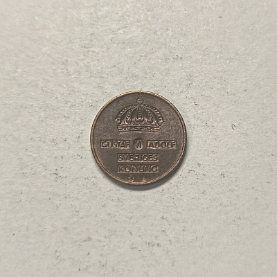 1 ore, 1971, Gustaf VI Adolf Sveriages Konung