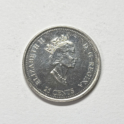 25 cents, 2000, Celebration, Celebration, Canada, Elizabeth II, D G Regina, LP