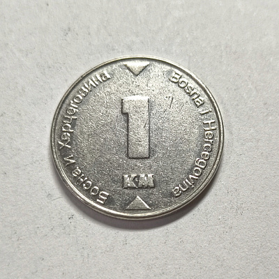 1 convertible mark, 1 km, 2002, Bosnia and Herzegovina