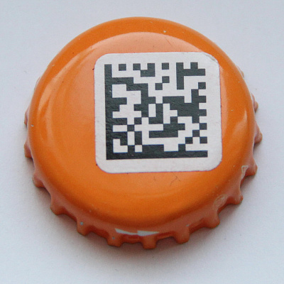 Наклеенный QR-код, стрелки