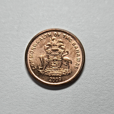 1 cent, 2009, Commonwealth of the Bahamas