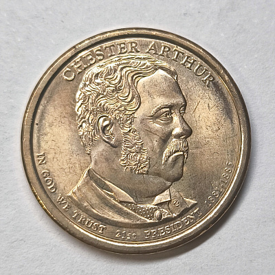 $1, 2012, 1881-1885, 21st President, Chester Arthur, D