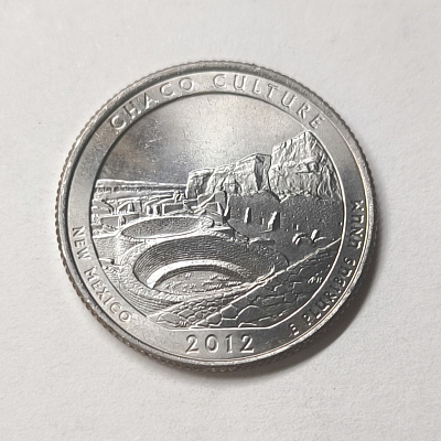 Quarter dollar, 2012, New Mexico, Chaco Culture, D