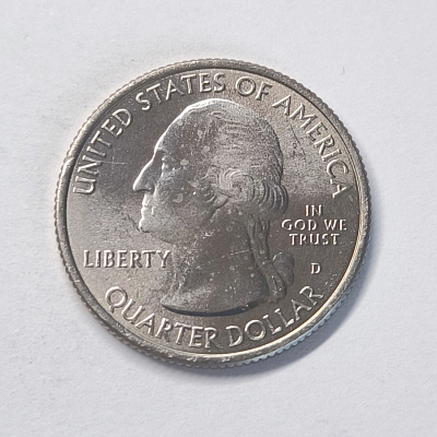 Quarter dollar, 2020, Kansas, Tallgrass Prairie, D