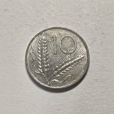 10 лир, 1973, Repubblica Italiana, R, перевертыш