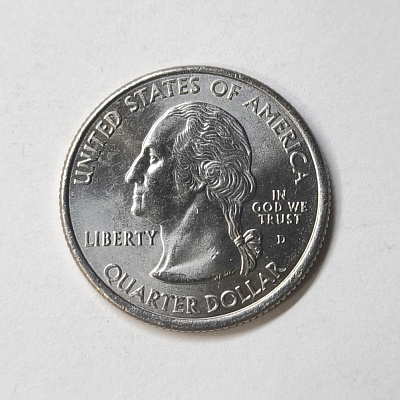 Quarter dollar, 2003, 1818, Illinois, Land of Lincoln, 21st State Century, D