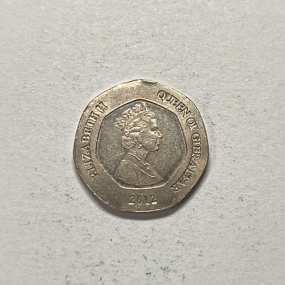 20 twenty pence, 2012, Elizabeth II, Queen of Gibraltar