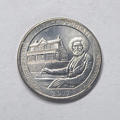 Quarter dollar, 2017, District of Columbia, Frederick Douglass, P