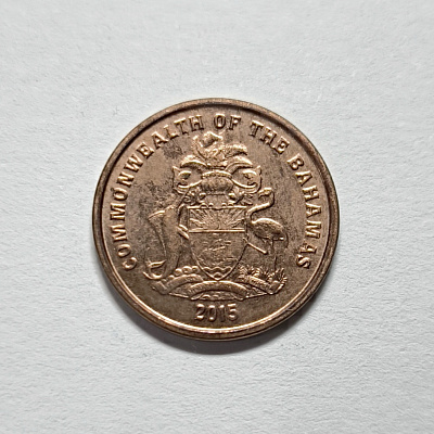 1 cent, 2015, Commonwealth of the Bahamas