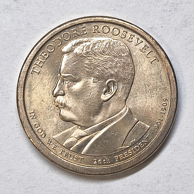 $1, 2013, 1901-1909, 26th President, Theodore Roosevelt, P