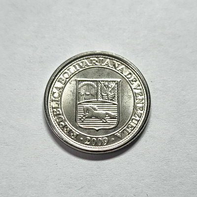 10 centimos, 2009, Republica Bolivariana de Venezuela, перевертыш