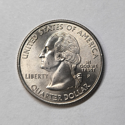 Quarter dollar, 2000, 1788, Massachusetts, The Bay State, P