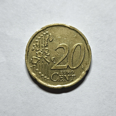 20 euro cent, 2002, Beatrix Koningin der Nederlanden