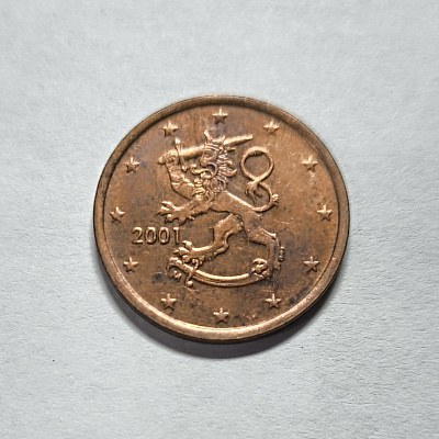 5 euro cent, 2001, M