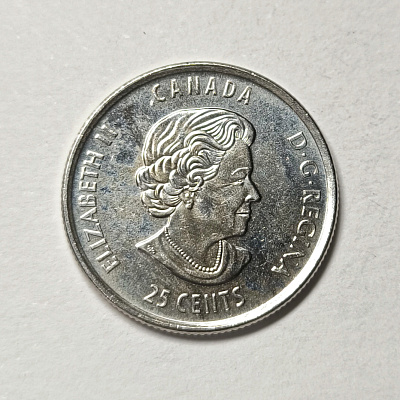 25 cents, 2017, Stanley, 1892, 2017, 125 years ans, Canada, Elizabeth II, D G Regina