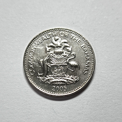 Five cents, 2005, Commonwealth of the Bahamas