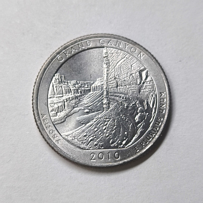 Quarter dollar, 2010, Arizona, Grand Canyon, P