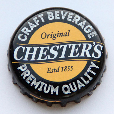 Chester's, craft beverage, premium quality, original, estd. 1855, arrows