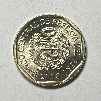 1 sol, 2018, Jaguar, Panthera onca, Banco Central de Reserva del Peru