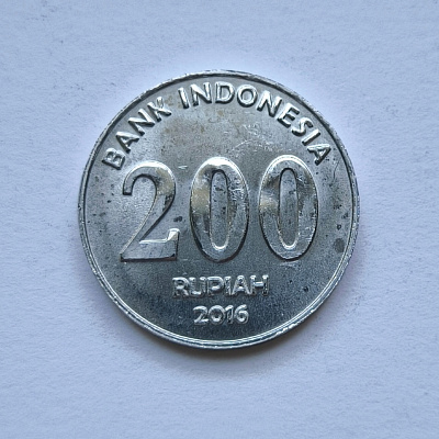 200 rupiah, 2016, Bank Indonesia, Republik Indonesia, Dr. Tjiptomangunkusumo
