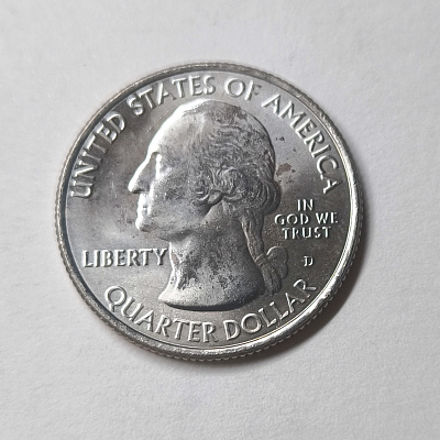 Quarter dollar, 2010, Wyoming, Yellowstone, D